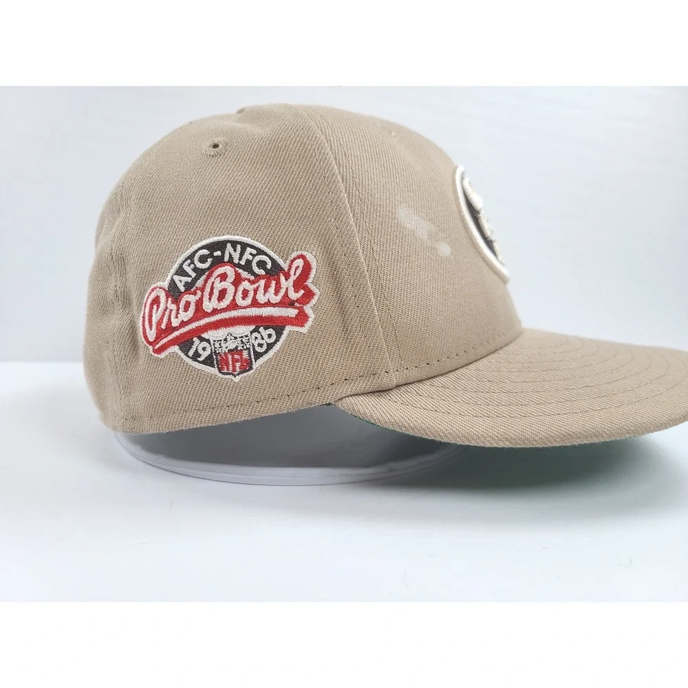 New Era 59FIFTY San‎ Francisco 49ers 1988 Pro Bowl Hat Tan Mens 7 Football NFL